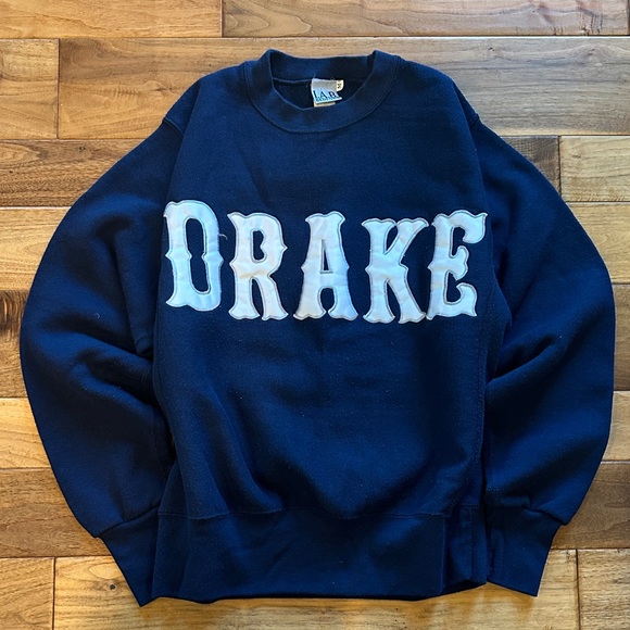 Vtg Drake University reverse weave sweatshirt
